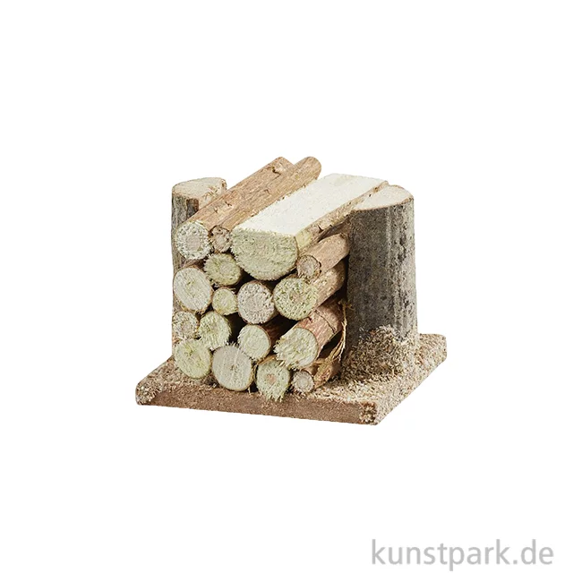 Artikelbild 1 des Artikels “Miniatur Holzstoß, Natur, 4 cm “