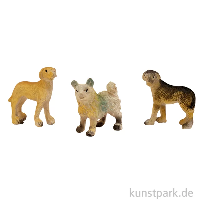 Artikelbild 1 des Artikels “Miniatur Hunde, 3,1 cm, 3 Stück sortiert “