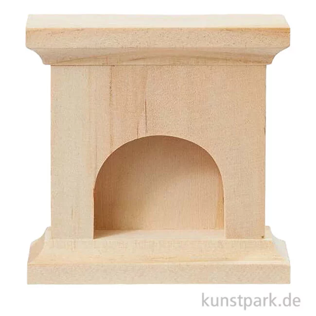 Artikelbild 1 des Artikels “Miniatur Kamin aus Holz, 6,5 x 6,7 x 2,2 cm “