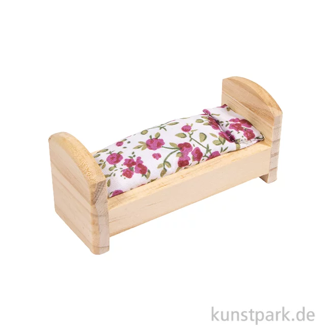 Artikelbild 1 des Artikels “Miniatur Kinderbett, Holz, 8 x 3,1 x 3,5 cm “