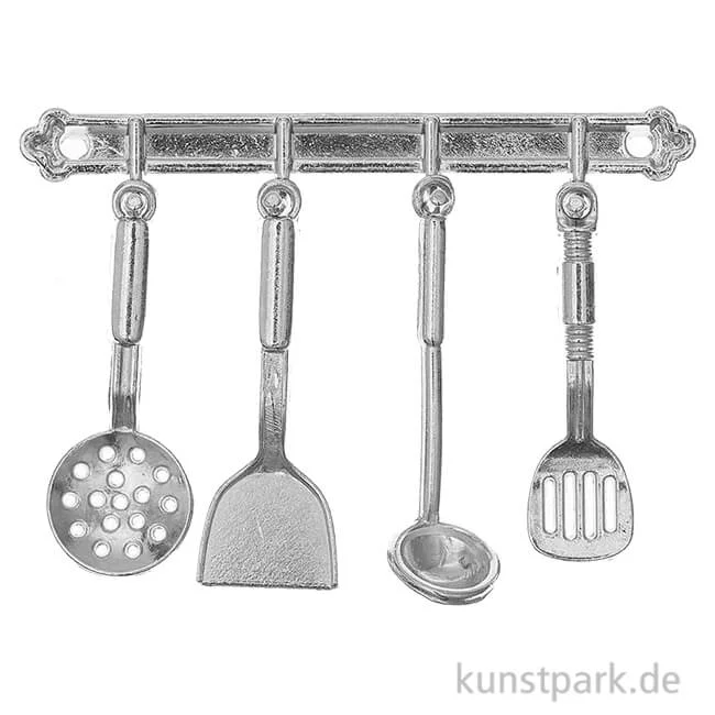 Artikelbild 1 des Artikels “Miniatur Kochutensilien, Silber, 5-teilig “