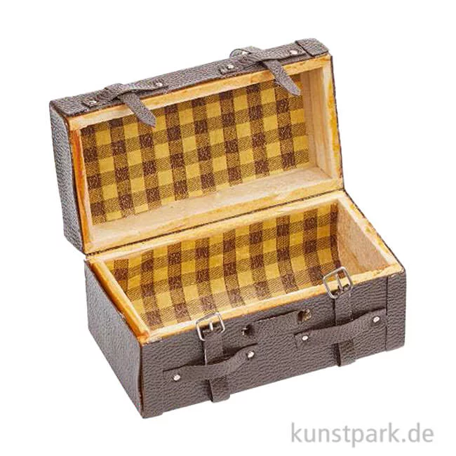 Artikelbild 1 des Artikels “Miniatur Koffer zum Öffnen, 5,8 x 3 x 3,1 cm “
