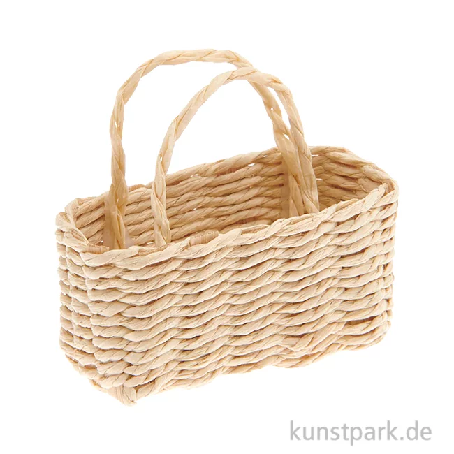 Artikelbild 1 des Artikels “Miniatur Korb oval, 4,5 x 2,2 x 4 cm “