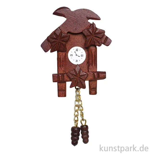 Artikelbild 1 des Artikels “Miniatur Kuckucksuhr Holz, 5 x 1 x 5 cm “