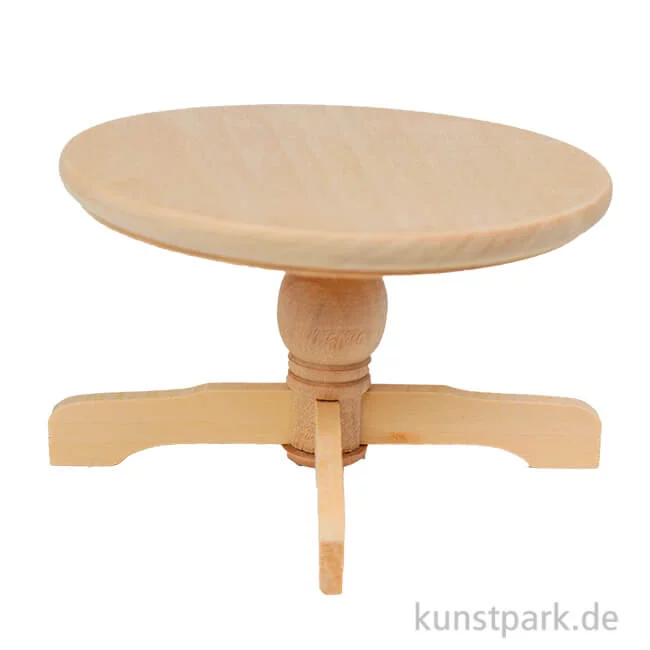 Artikelbild 1 des Artikels “Miniatur Küchentisch, Naturholz, 9,5 x 9,5 x 6,3 cm “