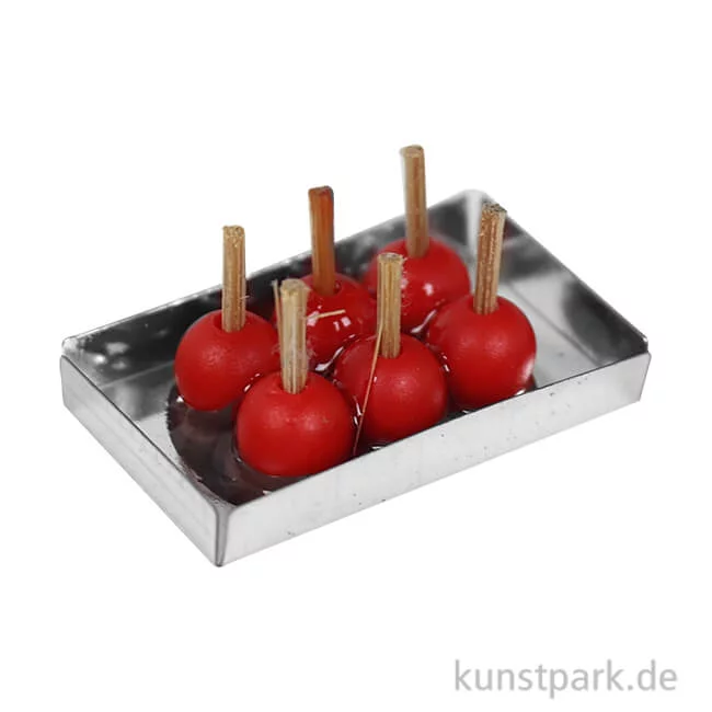 Artikelbild 1 des Artikels “Miniatur Liebesäpfel auf Blech, 2,5 x 1,5 x 1 cm “
