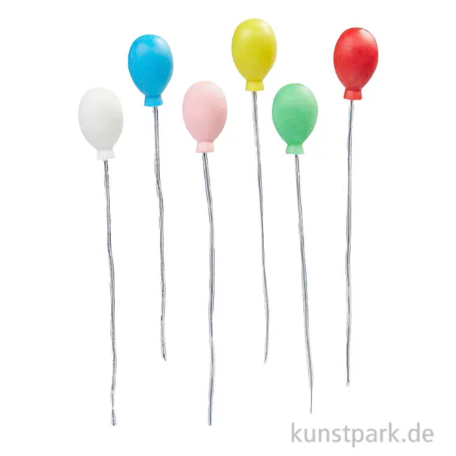 Artikelbild 1 des Artikels “Miniatur Luftballons, 1,6 x 2,4 cm, 6 Stück “