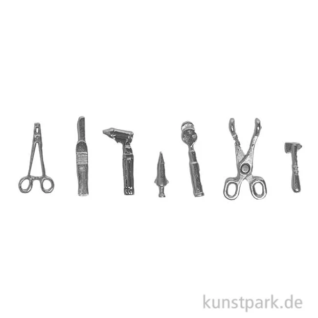 Artikelbild 1 des Artikels “Miniatur Medizin-Instrumente, 7 Stück “