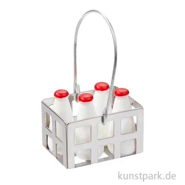 Artikelbild 1 des Artikels “Miniatur Milch-Körbchen, 2,6 x 1,9 x 4 cm “