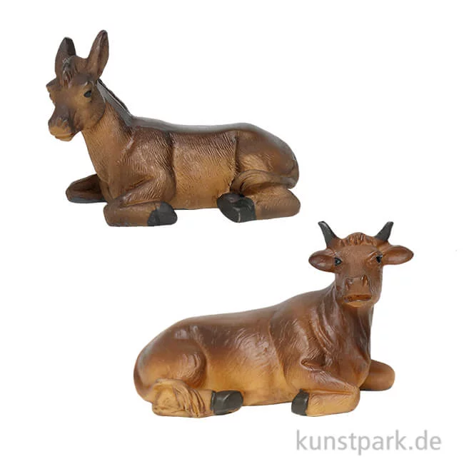 Artikelbild 1 des Artikels “Miniatur Ochs und Esel für 9 cm Krippenfiguren, 4,3 cm “