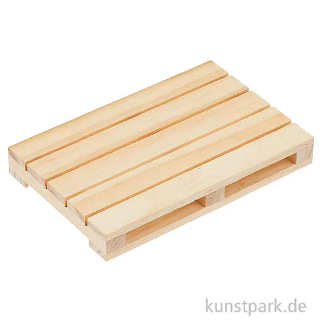 Artikelbild 1 des Artikels “Miniatur Palette, Holz, Natur, 11,4 x 7,5 x 1,5 cm “