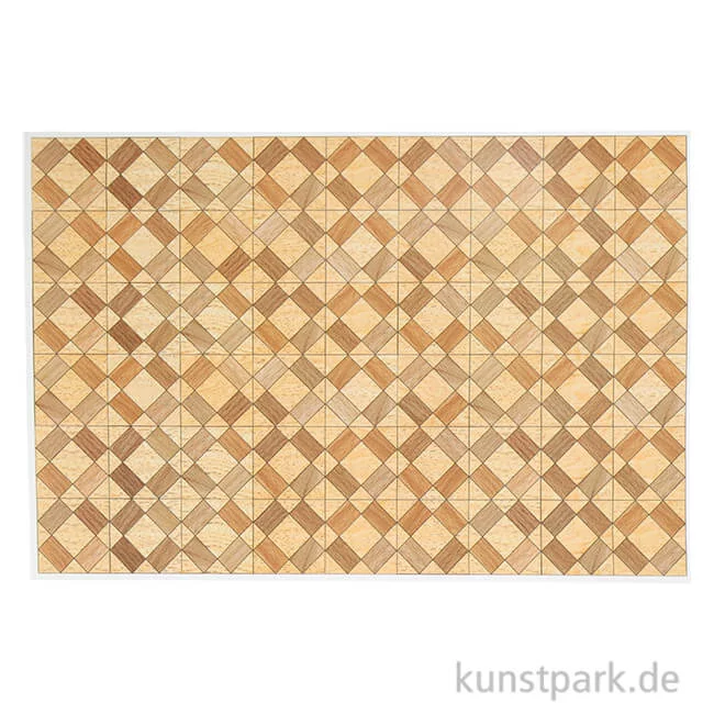 Artikelbild 1 des Artikels “Miniatur Parkett Karomuster PVC, 27 x 18 cm “