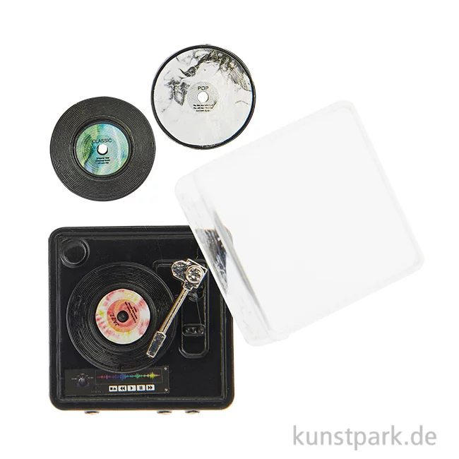 Artikelbild 1 des Artikels “Miniatur Plattenspieler, 30 x 17 x 30 mm “