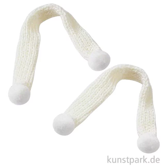 Artikelbild 1 des Artikels “Miniatur Schal, Beige, ca. 15 cm, 2 Stück “