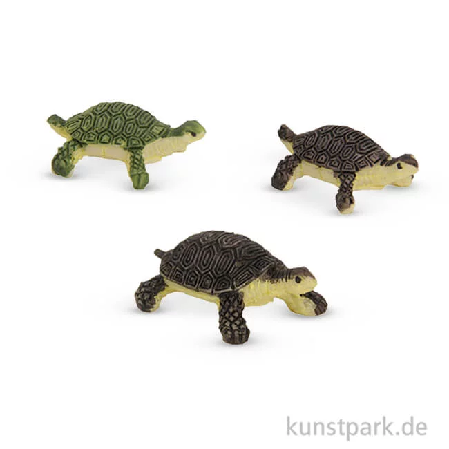 Artikelbild 1 des Artikels “Miniatur-Schildkröten, 1,2 cm, 3 Stück sortiert “