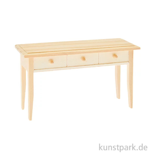 Artikelbild 1 des Artikels “Miniatur Schreibtisch aus Holz, 105 x 62 x 36 mm “