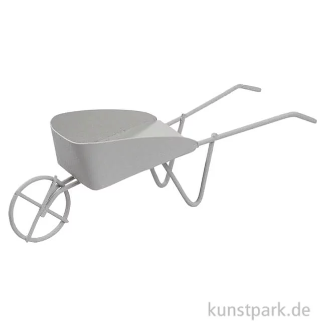 Artikelbild 1 des Artikels “Miniatur Schubkarre, Grau, Metall, 12,5 cm “