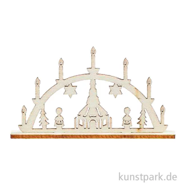 Artikelbild 1 des Artikels “Miniatur Schwibbogen, Holz, Natur, 6 cm “