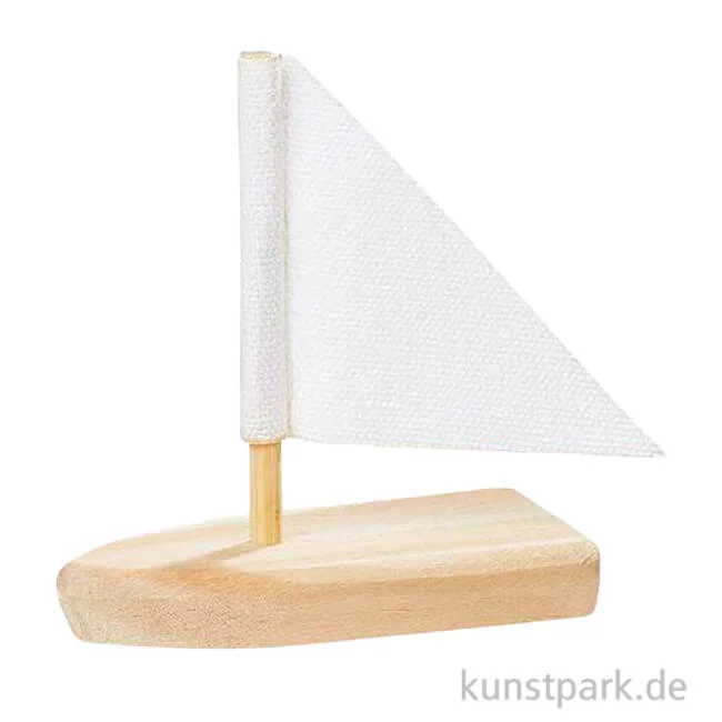 Artikelbild 1 des Artikels “Miniatur Segelboot, Holz, Natur, ca. 5 cm “