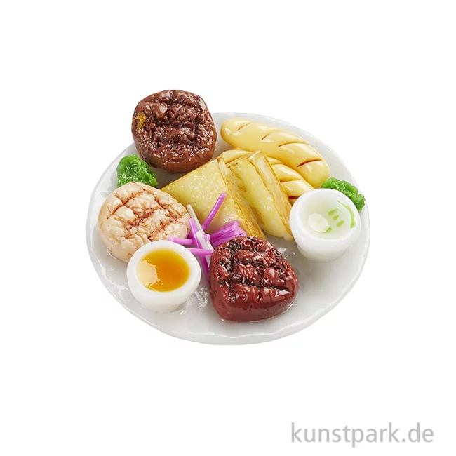 Artikelbild 1 des Artikels “Miniatur Speisen-Teller II, Sandwiches, 4,4 cm “