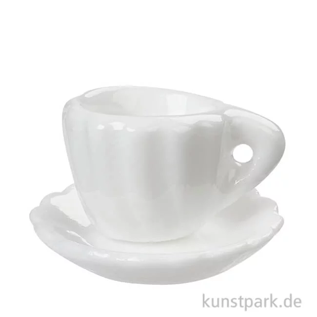 Artikelbild 1 des Artikels “Miniatur Tasse, Weiß, Keramik, ca. 1,8 cm “