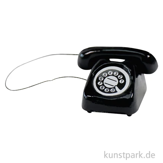 Artikelbild 1 des Artikels “Miniatur Telefon - schwarz, 1,5 cm “