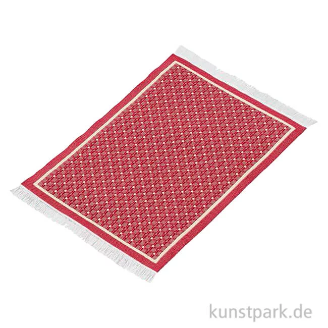 Artikelbild 1 des Artikels “Miniatur Teppich, Rot, 10 x 15 cm “