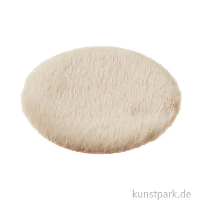 Artikelbild 1 des Artikels “Miniatur Teppich Rund, Beige, 12 cm “