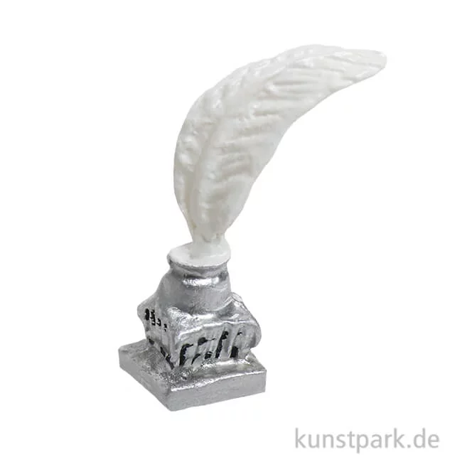 Artikelbild 1 des Artikels “Miniatur Tintenfass mit Feder, 0,7 x 0,7 x 2 cm “