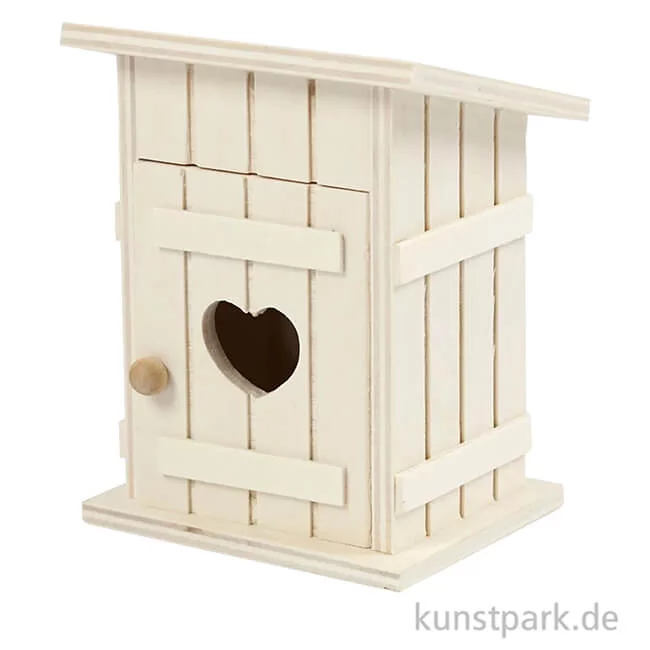 Artikelbild 1 des Artikels “Miniatur Toilettenhäuschen aus Holz, 8 x 6,5 cm “