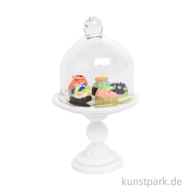 Artikelbild 1 des Artikels “Miniatur Tortenplatte mit 5 Cupcakes, 2,8 cm “