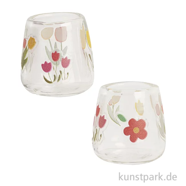 Artikelbild 1 des Artikels “Miniatur Vase, Blumendekor, Klar, 2 Stück, 1,6 x 1,6 cm “