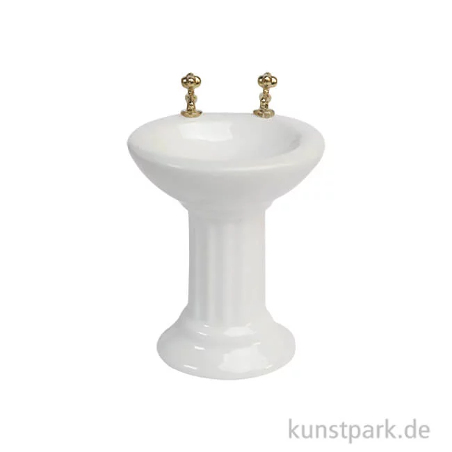 Artikelbild 1 des Artikels “Miniatur Waschtisch, Porzellan, 5 x 4,8 x 7,3 cm “