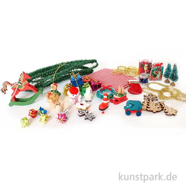 Artikelbild 1 des Artikels “Miniatur Weihnachtsbuden Deko Set B “