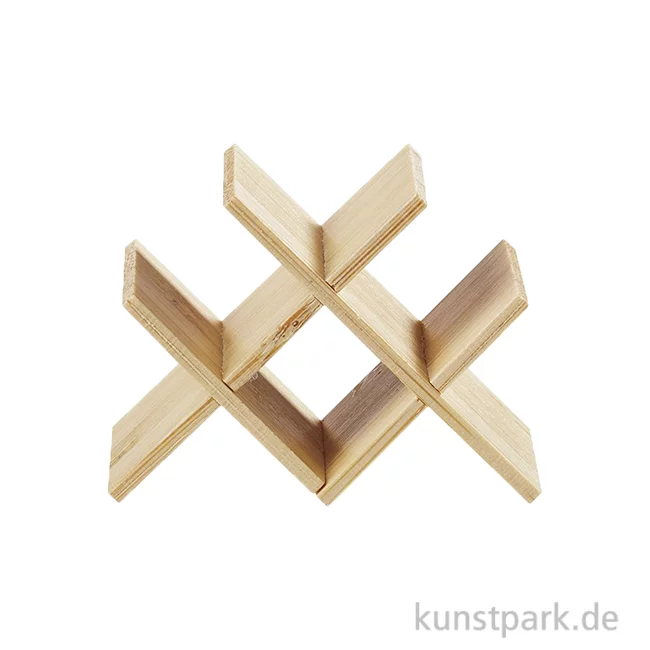 Artikelbild 1 des Artikels “Miniatur Weinregal, Holz, Natur, 4,8 x 2,5 x 4,8 cm “