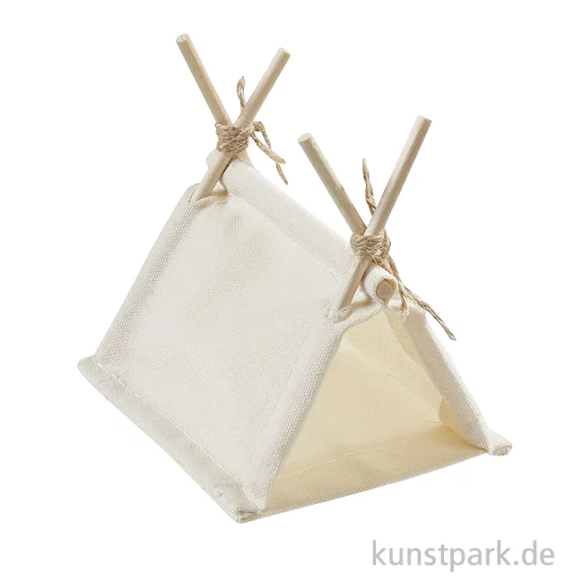 Artikelbild 1 des Artikels “Miniatur Zelt, Beige, 10 x 8 x 8 cm “