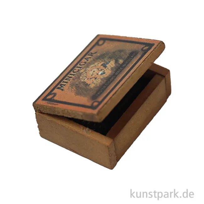 Artikelbild 1 des Artikels “Miniatur Zigarrenschachtel, 2 x 1,6 x 2 cm “