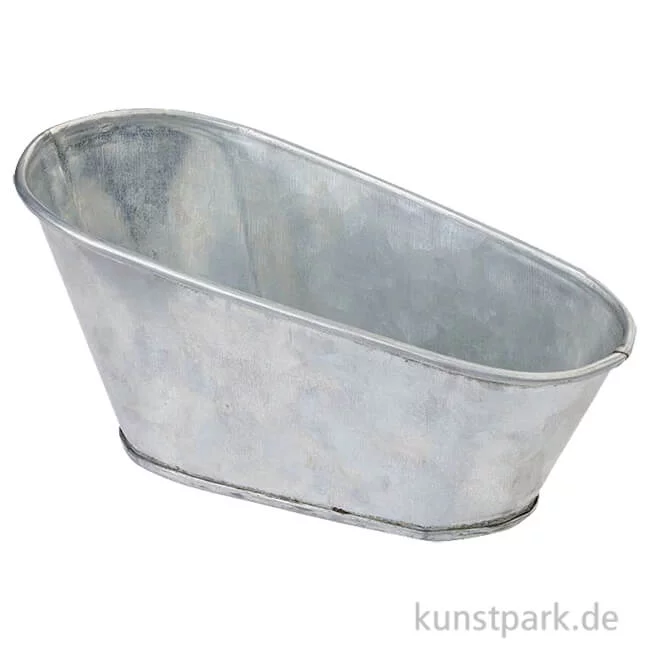 Artikelbild 1 des Artikels “Miniatur Zinkwanne, Silber, 13 x 6 x 6 cm “