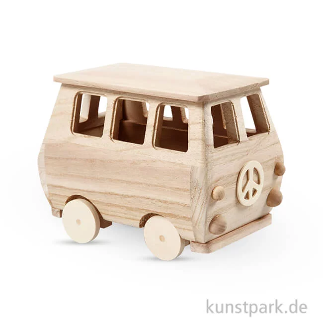 Artikelbild 1 des Artikels “Minibus aus Holz, 17x10x13 cm “
