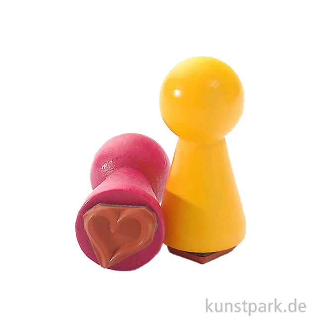 Artikelbild 1 des Artikels “Ministempel - Hippie Herz, 19 mm “
