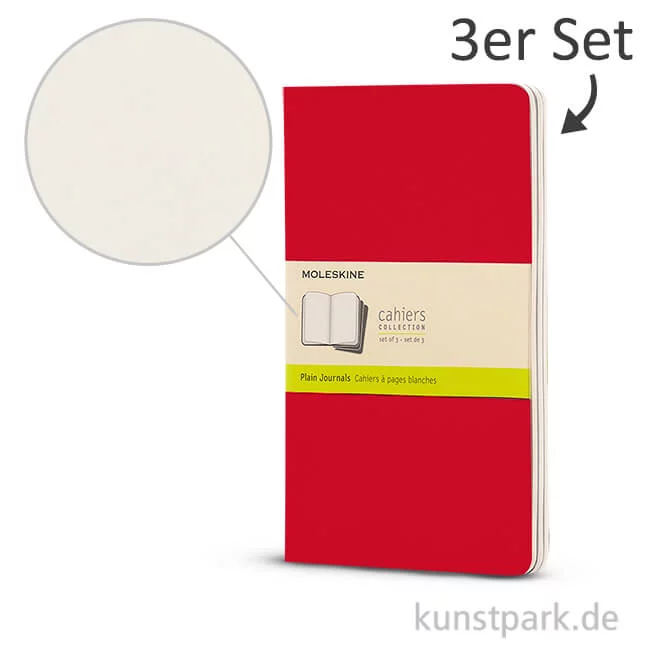 Artikelbild 1 des Artikels “MOLESKINE Cahier Journal 3er-Set - Preisselbeerrot - Blanko “