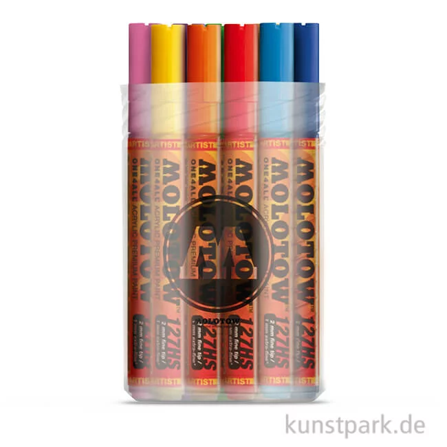 Artikelbild 1 des Artikels “Molotow ONE4ALL Marker - 127HS Main-Kit I 18x2mm, 2x1mm “