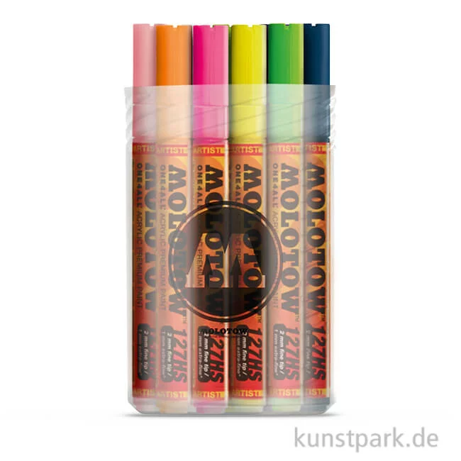 Artikelbild 1 des Artikels “Molotow ONE4ALL Marker - 127HS Main-Kit II 18x2mm, 2x1mm “