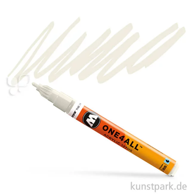 Artikelbild 1 des Artikels “Molotow ONE4ALL Marker - 127HS 2 mm Einzelfarbe | Naturweiß“