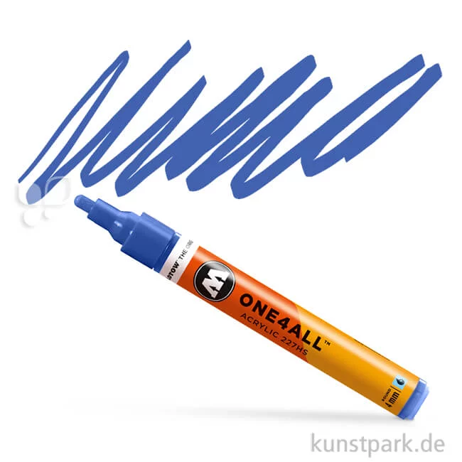 Artikelbild 1 des Artikels “Molotow ONE4ALL Marker - 227HS 4 mm Einzelfarbe | Echtblau“