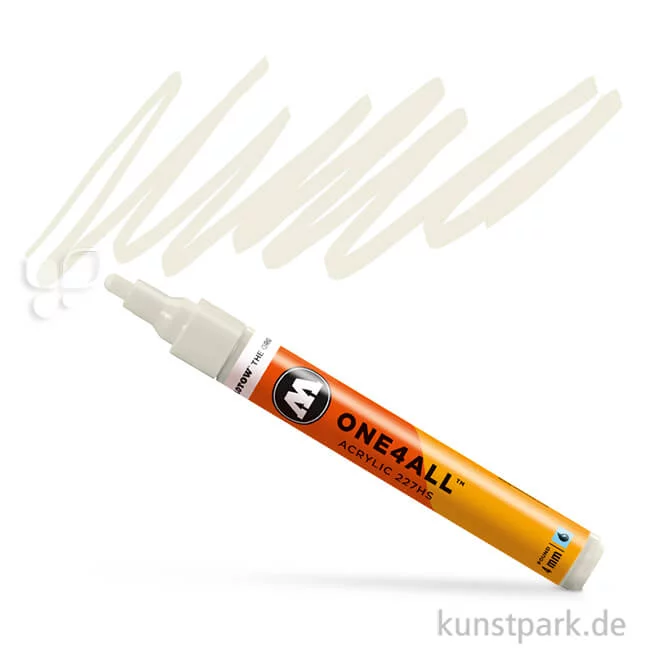 Artikelbild 1 des Artikels “Molotow ONE4ALL Marker - 227HS 4 mm Einzelfarbe | Naturweiß“