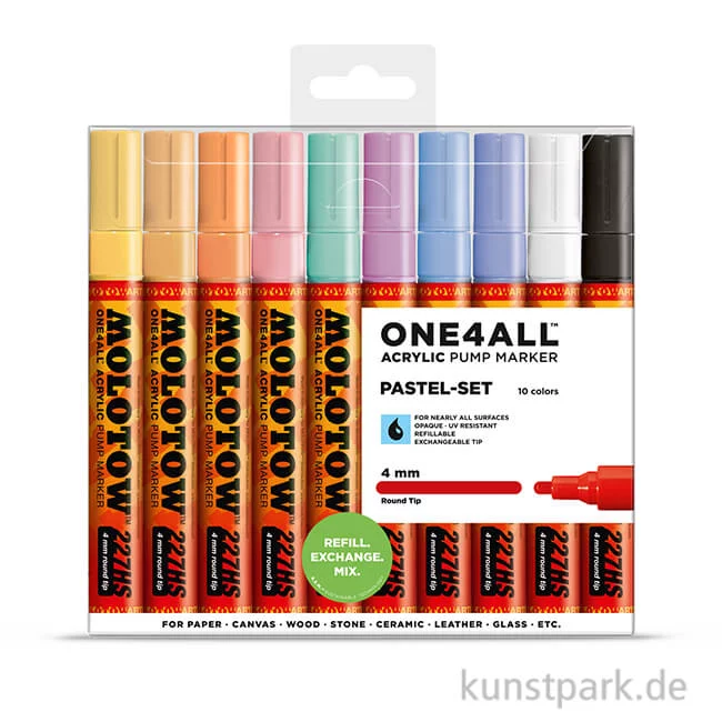 Artikelbild 1 des Artikels “Molotow ONE4ALL Marker - 227HS Pastel Set 10er “