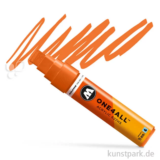 Artikelbild 1 des Artikels “Molotow ONE4ALL Marker - 627HS 15 mm Einzelfarbe | DARE orange“