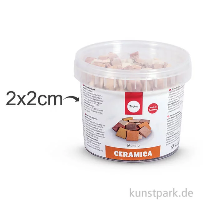 Artikelbild 1 des Artikels “Mosaiksteine Ceramica natur, 800 g 2 x 2 cm“