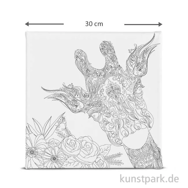 Artikelbild 1 des Artikels “Motiv-Keilrahmen Giraffe, 30x30 cm “